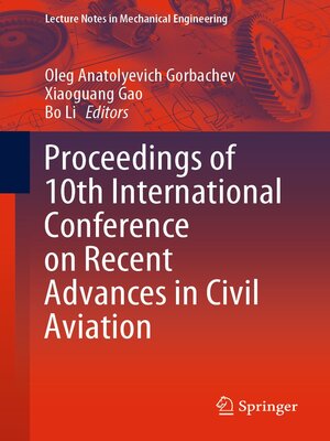 cover image of Proceedings of 10th International Conference on Recent Advances in Civil Aviation